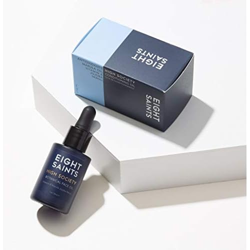 Eight Saints High Society Botanical Face Oil, Natural and Organic Anti Aging Facial Oil with Jojoba, Vitamin E, Marula, and Neroli, 1 Ounce