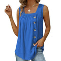 MARSVOVO Women's Summer Tank Top Square Neck Sleeveless Blouse