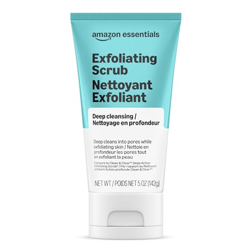 Amazon Essentials Deep Cleansing Exfoliating Facial Scrub 5 Ounce - Gentle Skin Exfoliant