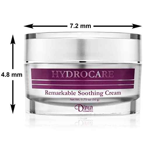 Dinur Cosmetics Hydrocare Remarkable Soothing Cream for Normal/Dry Skin Best for Irritated Skin Soothing & Moisturizing Cream Leave Healthy Glow 1.75 oz /50 g