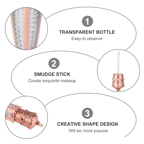 10 Pack Empty Lip Gloss Tubes, Refillable Radish Design Containers