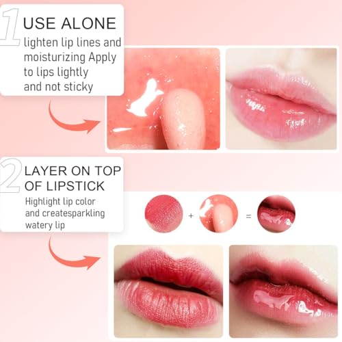 3-Color Plumping Lip Oil Gloss Set – Hydrating & Nourishing