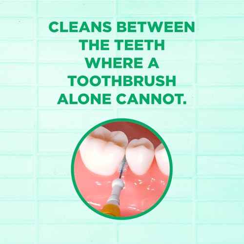 GUM Proxabrush Go-Betweens - Ultra Tight -Interdental Brushes - Soft Bristled Dental Picks for Plaque Removal Health - Safe for Braces & Dental Devices, 15 Count