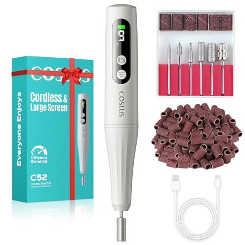 COSLUS C52 Cordless Nail Drill with LED Display