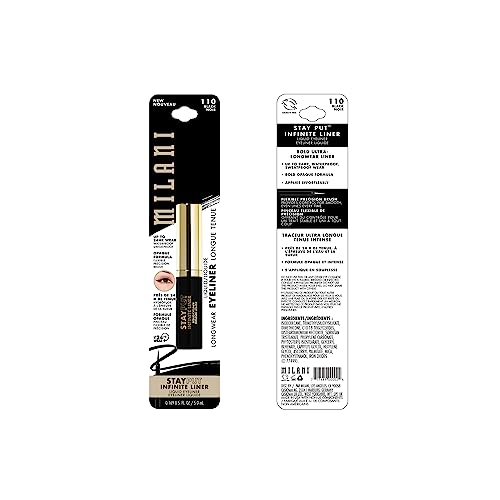 Milani Stay Put Infinite Eyeliner - Black Waterproof Liquid Liner