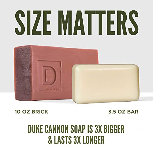 Duke Cannon Big Brick of Soap 3-Pack ? Bourbon ? Men¡¯s Heavy Duty Soap, Natural Ingredients, Long-Lasting, Rich Masculine Scent, 10 oz Each