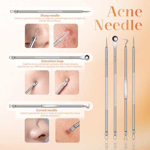 Yccu Blackhead Remover Vacuum with 4 Modes & 5 Heads