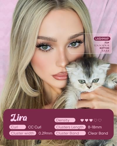 OKAYLOVE LIRA Manga Lash Clusters 8-18mm Spikes Clear Band