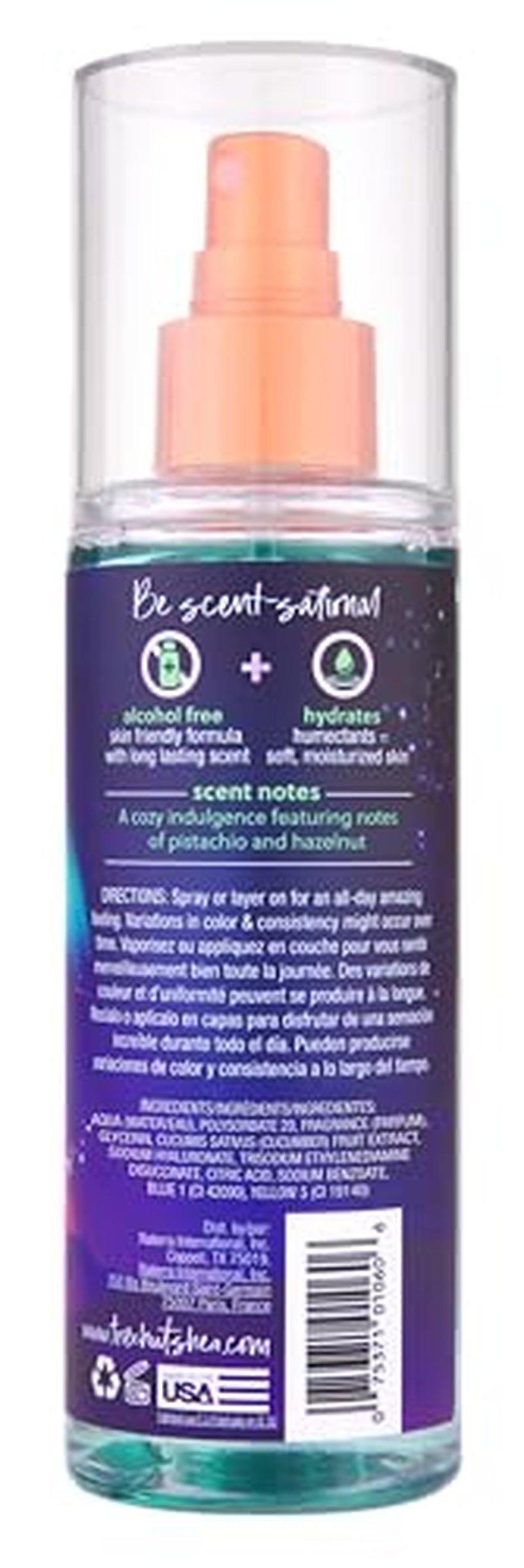 Tree Hut Aurora Nights Fragrance Mist - Hydrating, Alcohol-Free Body Mist, 6 fl oz
