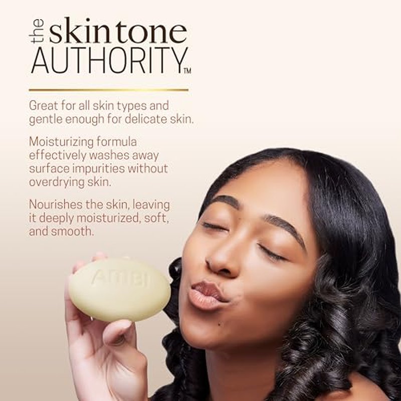 AMBI Goat Milk Face & Body Bar, Moisturizing Formula for All Skin Types, Gentle Enough for Delicate Skin, Fragrance-Free, Hypoallergenic, Non-Comedogenic, Vegan, and Cruelty-Free, 5.3 Ounce