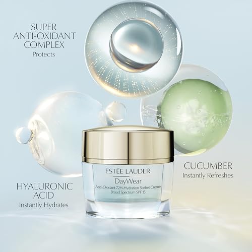 Est?e Lauder DayWear Anti-Oxidant 72H-Hydration Sorbet Cream SPF 15 | Oil-Free Face Moisturizer, 1.7 Ounce
