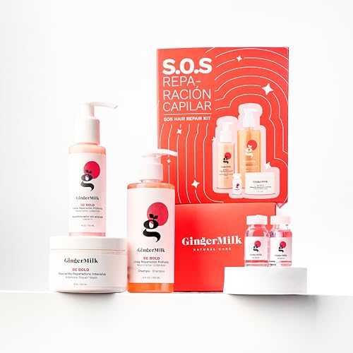 Ginger Milk SOS Hair Repair Kit - 4-Step Hydration System for Damaged Hair