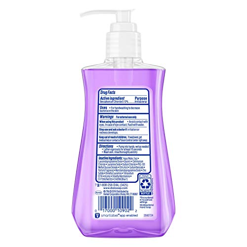 Dial Lavender & Twilight Jasmine Antibacterial Liquid Hand Soap 7.5 Fl Oz - Moisturizing & Germ-Killing