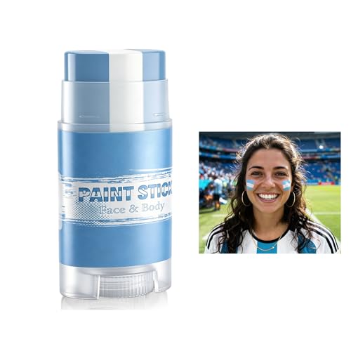 Rosawee Blue & White Face Paint Stick for Sports Fans