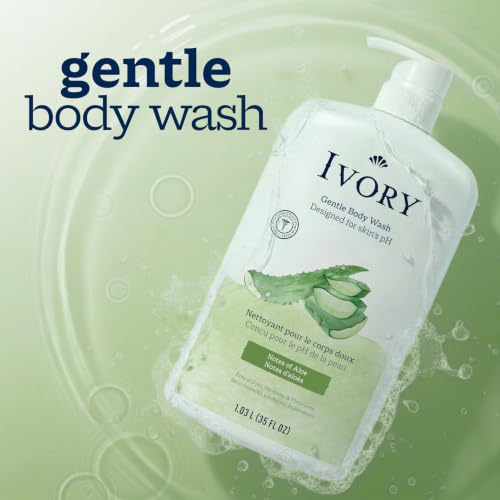 Ivory Body Wash for Whole Family - Gentle Aloe Scent, 35 fl oz