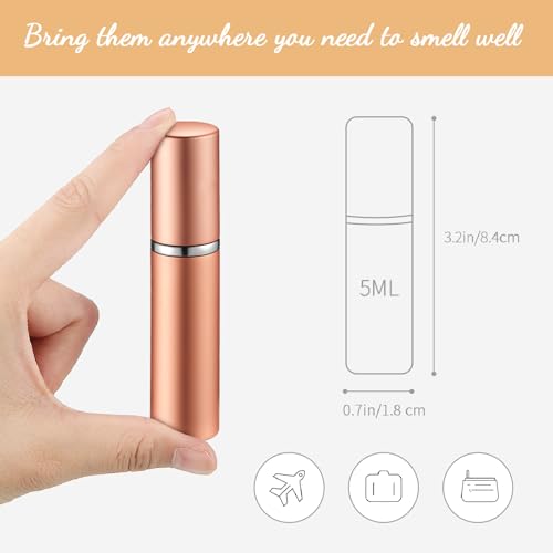Motiskyy 70 Pcs 5 ml Morandi Color Refillable Perfume Atomizers - Bulk Set