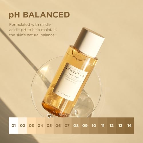 SKIN1004 Centella Toning Toner 7.10 fl.oz, 210ml, Korean Face Toner with Madagascar Centella Asiatica & Hyaluronic Acid for Hydrating, Soothing and Moisturizing, PHA Exfoliator, Korean Skin Care