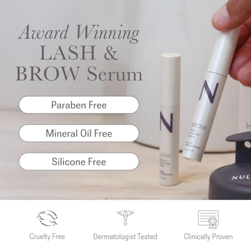 NULASTIN Lash & Brow Serum Dual System - Eyelash & Eyebrow Enhancers (2 Pack)
