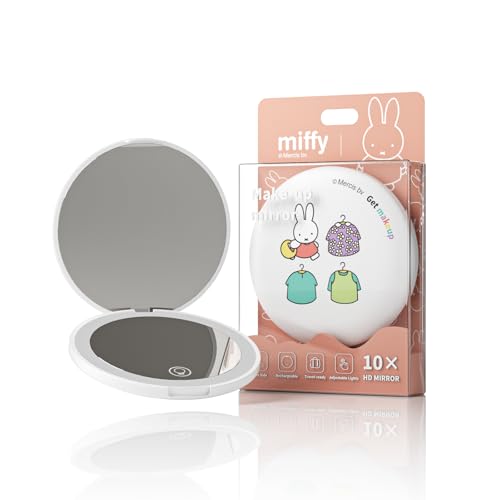 Miffy LED Makeup Mirror with 1x/10x Magnification & Light