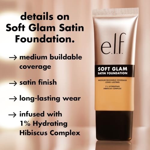 e.l.f. Soft Glam Satin Foundation - Medium Coverage, 25 Light Neutral