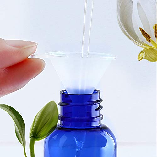 Wedama 2 oz Blue Glass Spray Bottles - 16 Pack Fine Mist Sprayers