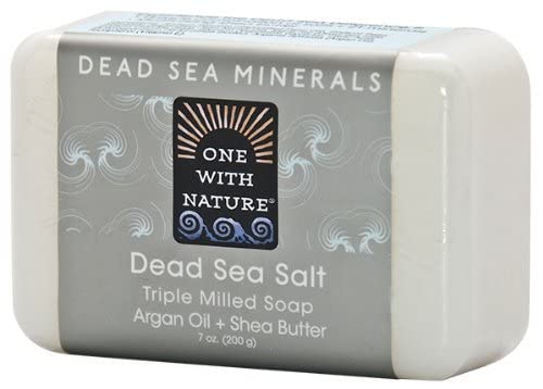 One With Nature Dead Sea Mineral Soap, Dead Sea Salt, 7-Ounces (Pack of 6)