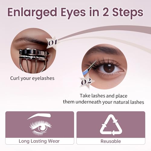 Cat Eye Lash Clusters 10-16mm Pre-Glued Press-On 80Pcs