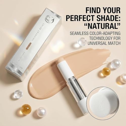 Color-Changing Foundation Stick with Brush - Full Coverage