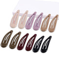 Snap Hair Clips Water Drop Design for Women, 12-Piece Set