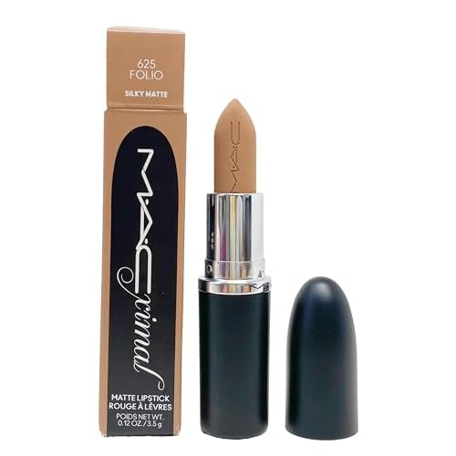 MAC Ximal Silky Matte Lipstick - 625 Folio (Greyish nude) .12 Oz / 3.5 g