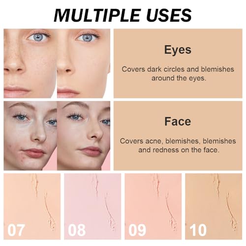Kaely 12-Color Concealer Palette with Brush - Waterproof