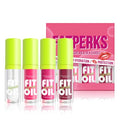 XTJXTJ 4 Colors Moisturizing Lip Oil Set with Large Brush - Hydrating & Non-Sticky Gloss