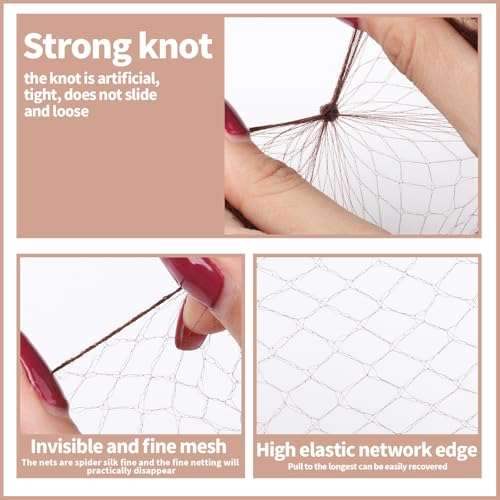 Teenitor Hair Net Set - 40 Invisible Nets & 80 Bobby Pins for Ballet Buns