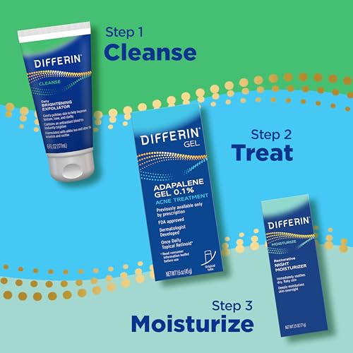 Differin Daily Brightening Face Scrub Exfoliator, 6 Fl Oz