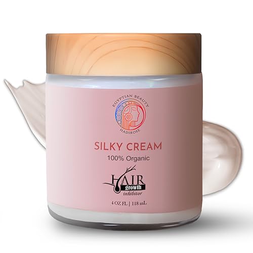 Egyptian Cyperus Rotundus Organic Hair Removal Maintenance Cream | Organic Red Saad Oil Concentrate | Post-Wax Care | Rose, Jasmine & Lavender Scented | Made in the USA.