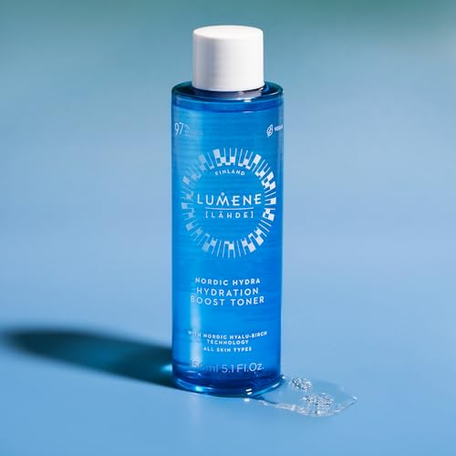 Lumene Nordic Hydra [L?HDE] Hydration Boost Toner | Lightweight, Moisturizing Liquid Toner | Long Lasting Hydration for Dry, Dull Skin | Prepares Dehydrated Skin for Skincare | Vegan | 150ml