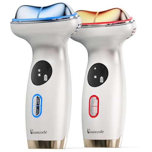 Cold Heat Facial Massager for Face Neck Tightening Lifting Depuffing | Therapy Sculptor Tool& Depuffer Wand | Cold and Heat Skincare, Face Roller and Eye Massager