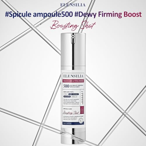 Elensilia Escargot Original Ampoule with Natural Micro-Needle-Like Spicules ? Gentle Skin Booster for Enhanced Absorption, 1.01 fl oz(30ml)