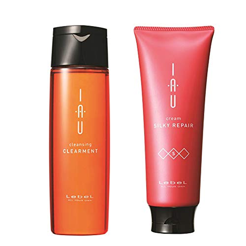Lebel IAU Cleansing Clearment Shampoo & Silky Repair Treatment Set 200ml