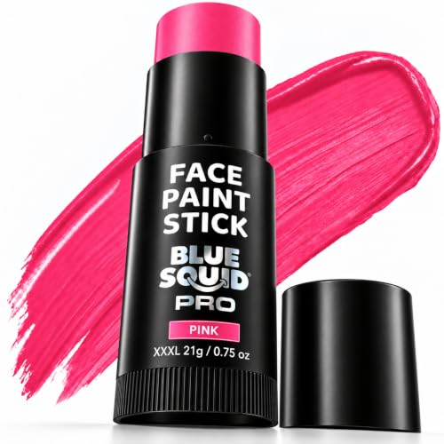 Blue Squid - XXXL Pink Face Paint Stick PRO Waterproof Body for