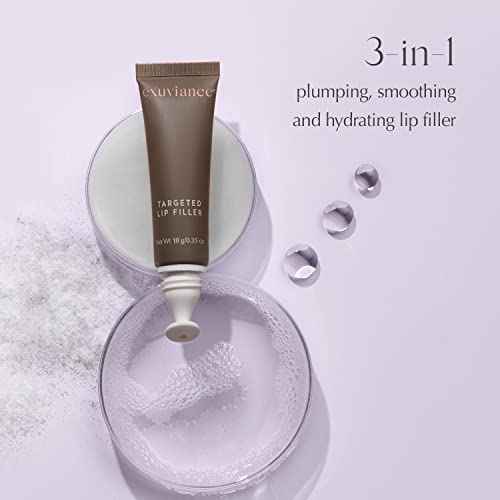 EXUVIANCE Targeted Lip Filler with Neoglucosamine, CitraFill, Glycerin and Peptides, Fragrance-Free, 10 g.