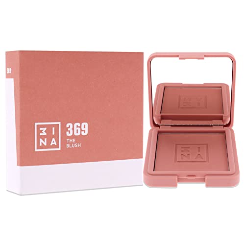 3INA The Blush - Natural Light Mineral Powder Blush for Cheeks - Pigmented and Long-Lasting Formula - Easy to Blend, Luminous Finish - 369-0.26 oz