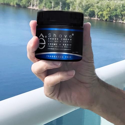 eShave Unscented Shaving Cream for Men - Prevents Razor Burn & Irritation, Rich Lather, Silky Smooth Shave