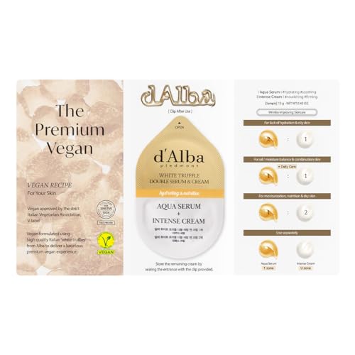 d'Alba White Truffle Double Serum & Cream (0.45 Ounce (Pack of 1))