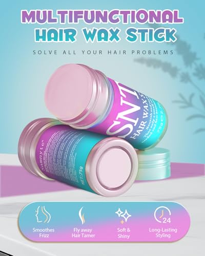 Samnyte Hair Wax Stick for Flyaways - 2.7 Fl Oz Hair Tamer