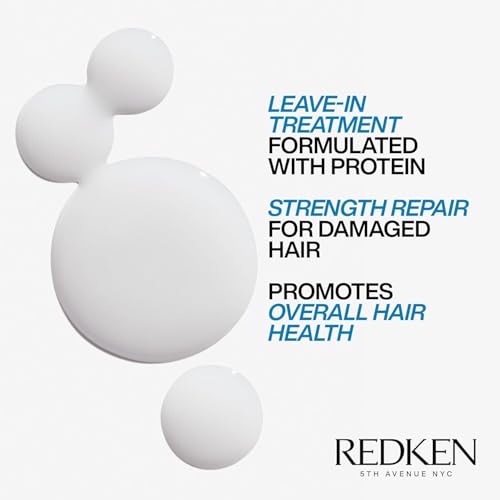 Redken Extreme Anti-Snap Anti-Breakage Leave-In Treatment For Distressed Hair - Fortifies & Helps Reduce Breakage, Infused With Proteins