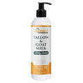 Tallow & Goat Milk Body moisturizing Lotion for Sensitive Skin, handmade tallow cream (12 Fl OZ, Oatmeal Milk & Honey)