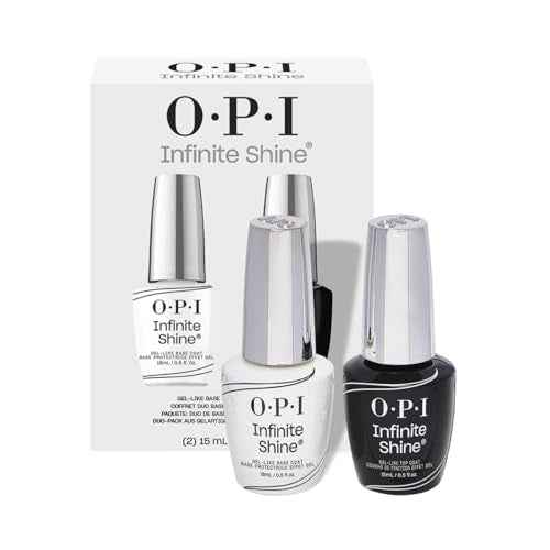 OPI Infinite Shine Long Wear Nail Polish | Clear Gel Like Nail Polish Base Coat & Top Coat | Vegan, Long Lasting, Protects Nails