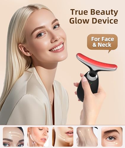 Jobazok 7-Color LED Face Light Therapy Massager for Skin Tightening & Firming