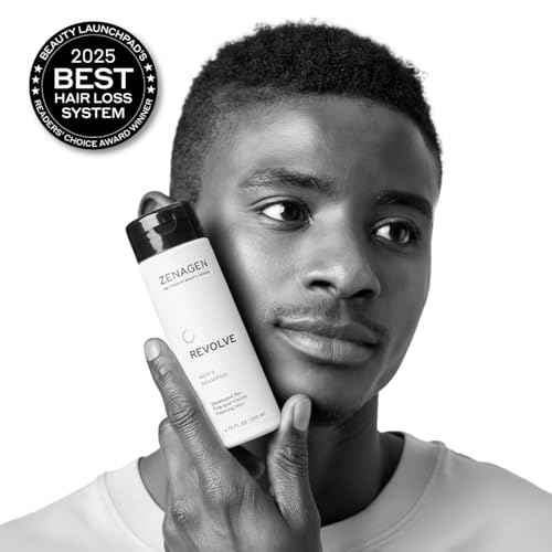 ZENAGEN Revolve Men's Trio Kit for Fine & Visibly Thinning Hair | Shampoo + Densifying Serum + Flexture Paste, Plant-Based 1 ea
